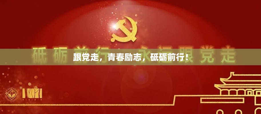 跟党走，青春励志，砥砺前行！