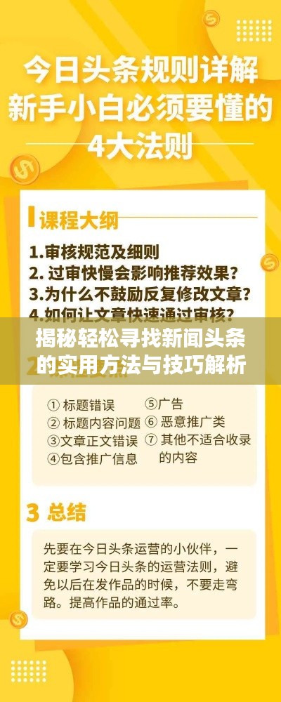 揭秘轻松寻找新闻头条的实用方法与技巧解析