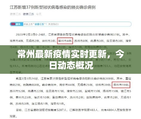 常州最新疫情实时更新，今日动态概况