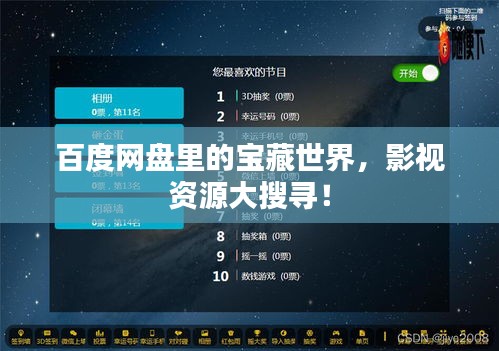 百度网盘里的宝藏世界，影视资源大搜寻！